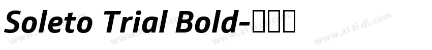 Soleto Trial Bold字体转换